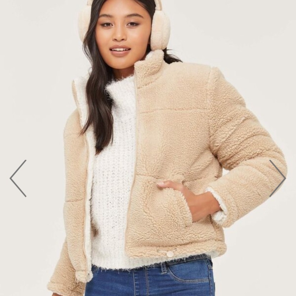 Kendall & Kylie Reversible Teddy Jacket